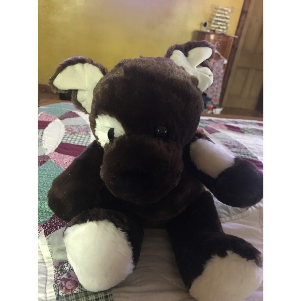 Build‎ a Bear BAB Dog Spot over eye. Brown Cream Sugar Puppy
